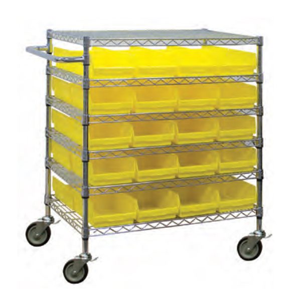 Mobile Bin Shelving - Industrial Bin Storage Systems