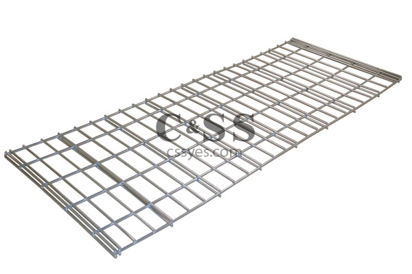 Jaken Shelving Silver Wire Mesh Deck 6