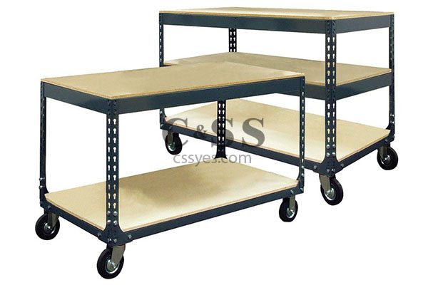 Mobile Boltess Shelving Workbench 6