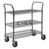 Mobile Wire Cart with 3 Shelf Levels 12