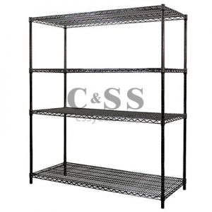 Wire Shelving Stationary Black 6
