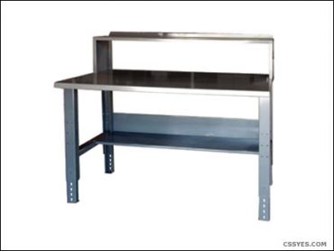 Adjustable Height Workbench With Riser - Industrial Workbenches | C&SS