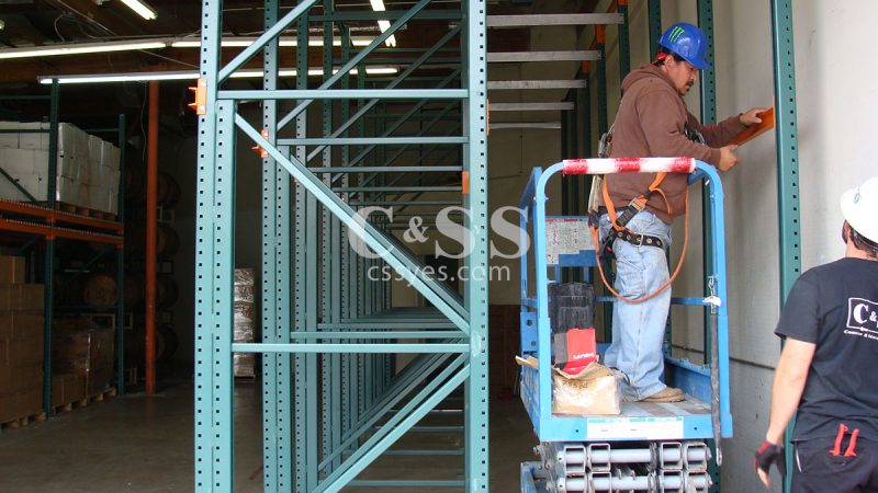 Drive In Pallet Rack Install 12