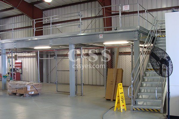 Storage Mezzanine with Stairs 6