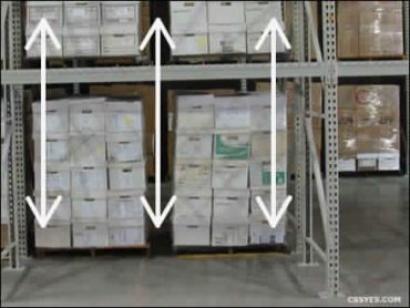 Flue Space Between Palletized Products Inside Storage Racks | C&SS