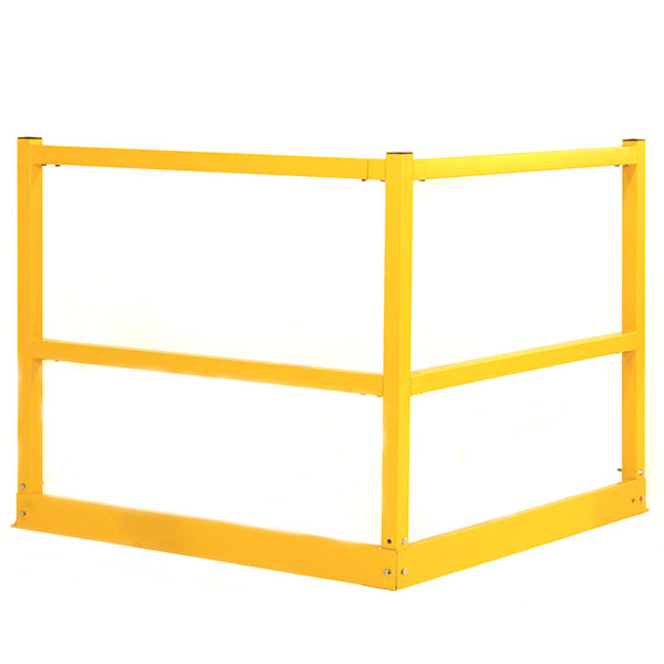 Handrail kick plate