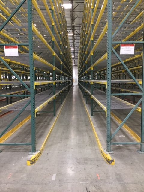 warehouse forklift guide rails