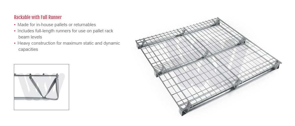 Wire Mesh Pallets Rackable