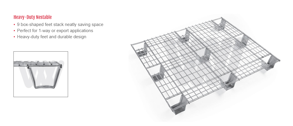 Wire Mesh Pallets heavy duty