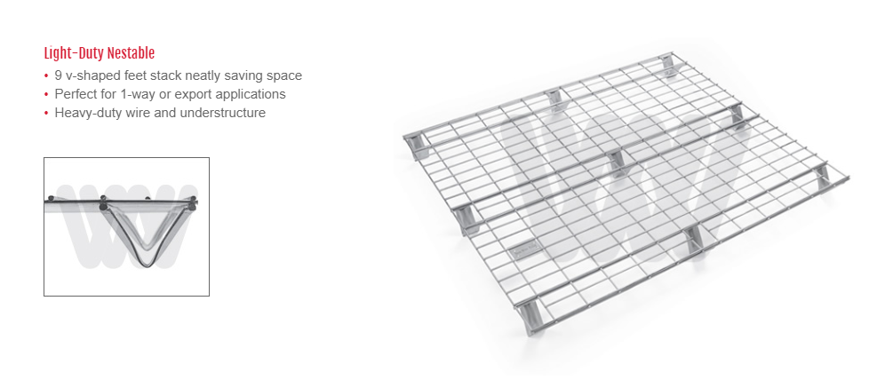 Wire Mesh Pallets light duty