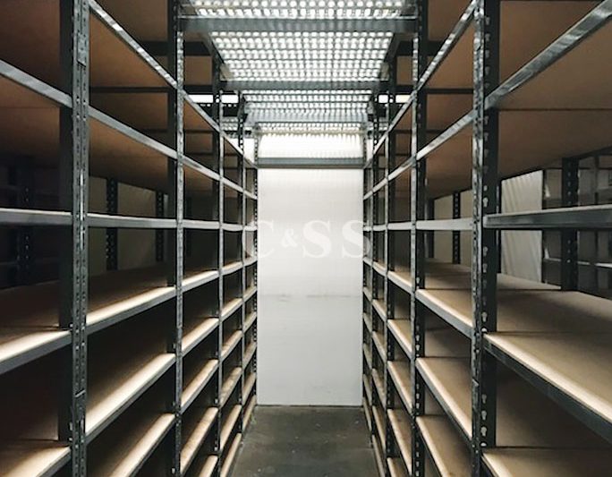 Catwalk Storage For Auto Parts Business