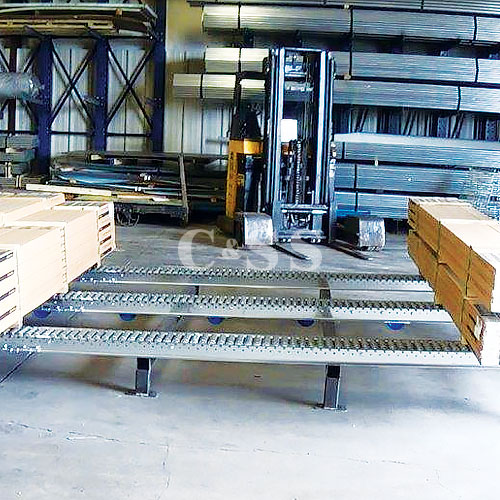 Full And Split Roller Pallet Flow Racking For Business Full And Split Roller Pallet Flow Racking For Business