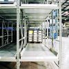 Full And Split Roller Pallet Flow Racking For Fire Safety