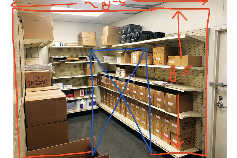 CSS Team Member Sketch of Wire Partition