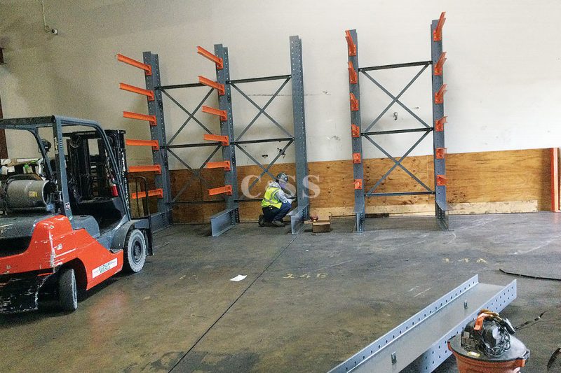 Steel Cantilever Rack for Employee Safety