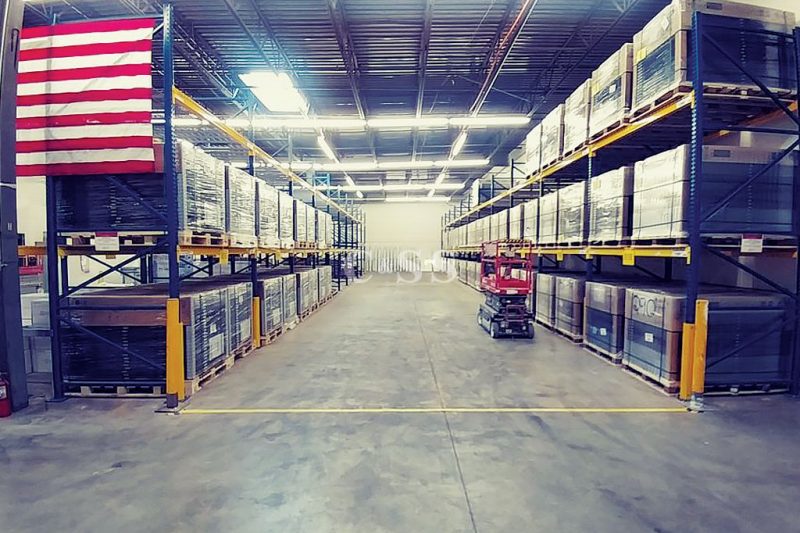 Warehouse Security Cage with Wire Mesh Panels