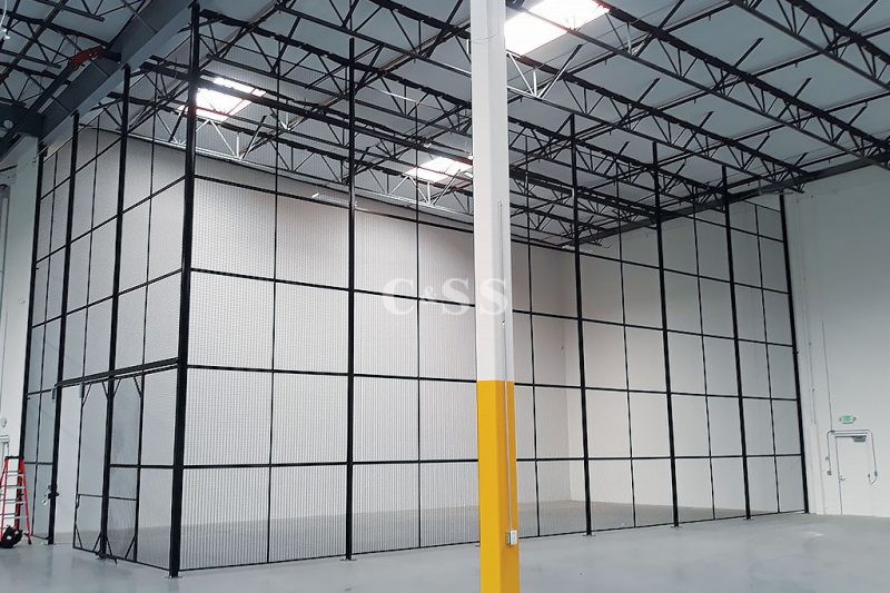 Metal Mesh Storage Cages for Earthquake Safety