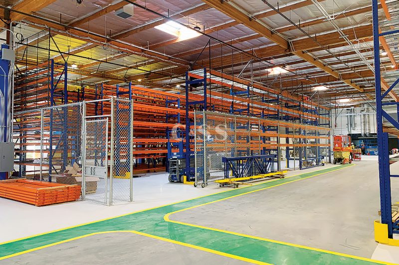 Mining Electric Vehicle Uses Pallet Racking System