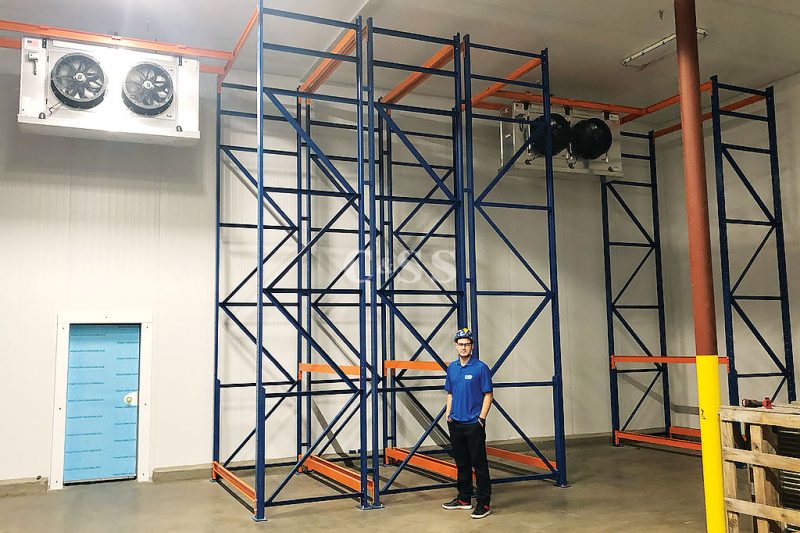 Structural Steel Racking Used for Wholesale Meat Company