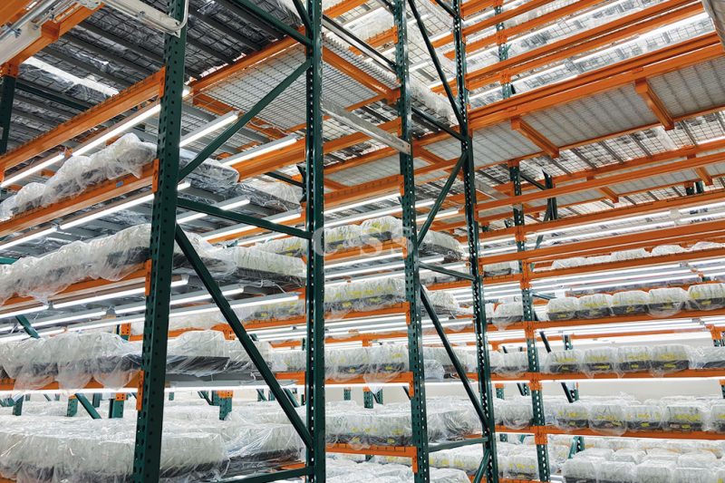 Healthy Plant Inventory Is Supported by Pallet Rack Beams