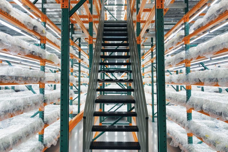 Pallet Rack Systems Stairs Takes You to Plant Products