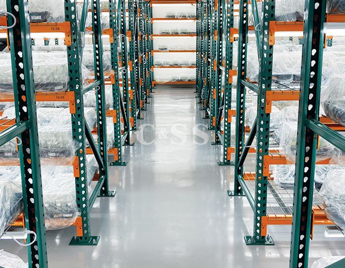 Pallet Racks Used in Healthy Plant Warehouse Facility