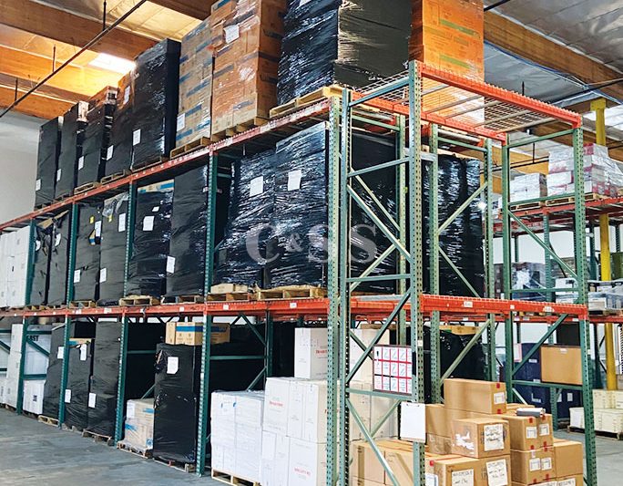 Otay Mesa Products Stored in Pallet Rack Shelving