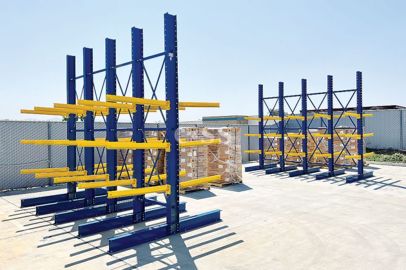 Major Construction Material Supplier Uses Cantilever Racking System