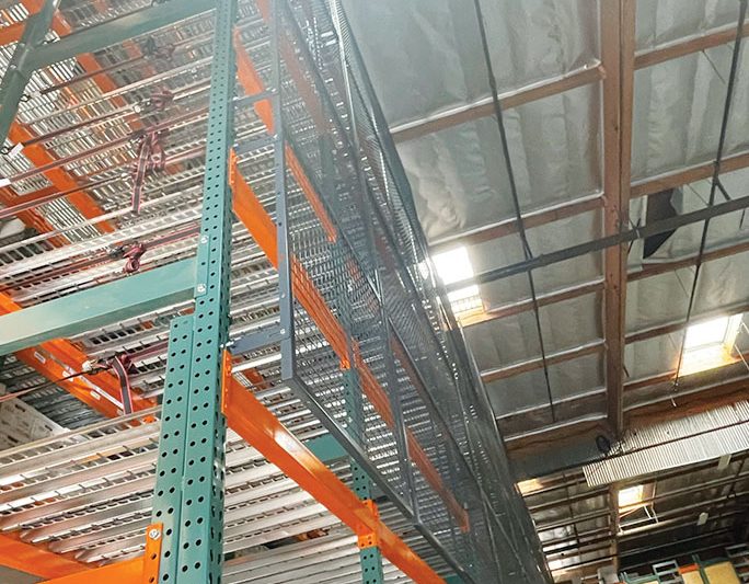 Fall Protection for Products Stored on Warehouse Catwalks