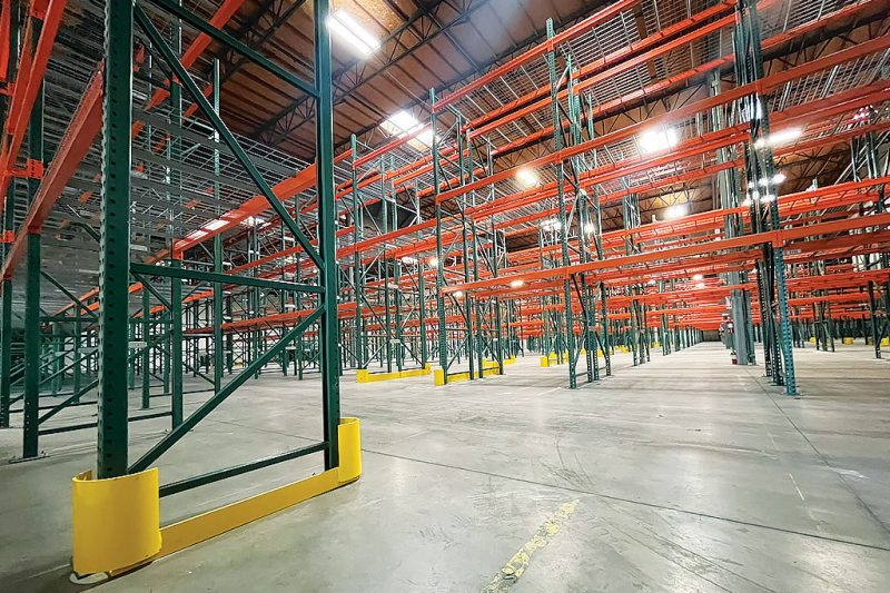 Cantilever Pallet Racking in The Warehouse of a Tech Provider