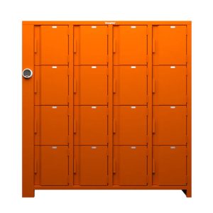Heavy Duty Access Control Locker With 16 Solid Doors