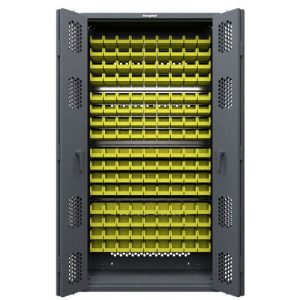 Modular Weapons Storage Cabinet with Bi-Fold Swing Doors