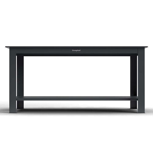 Dark-Gray-Heavy-Duty-7-Gauge-Shop-Table-with-1-Shelf
