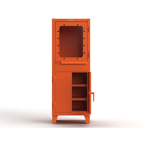 Orange-Blue-Ultra-Durable-12-Gauge-Computer-Cabinet-with-2-Shelves