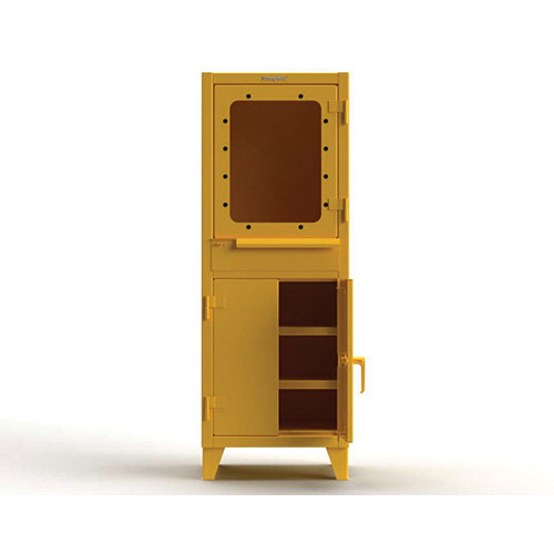 Yellow-Ultra-Durable-12-Gauge-Computer-Cabinet-with-2-Shelves
